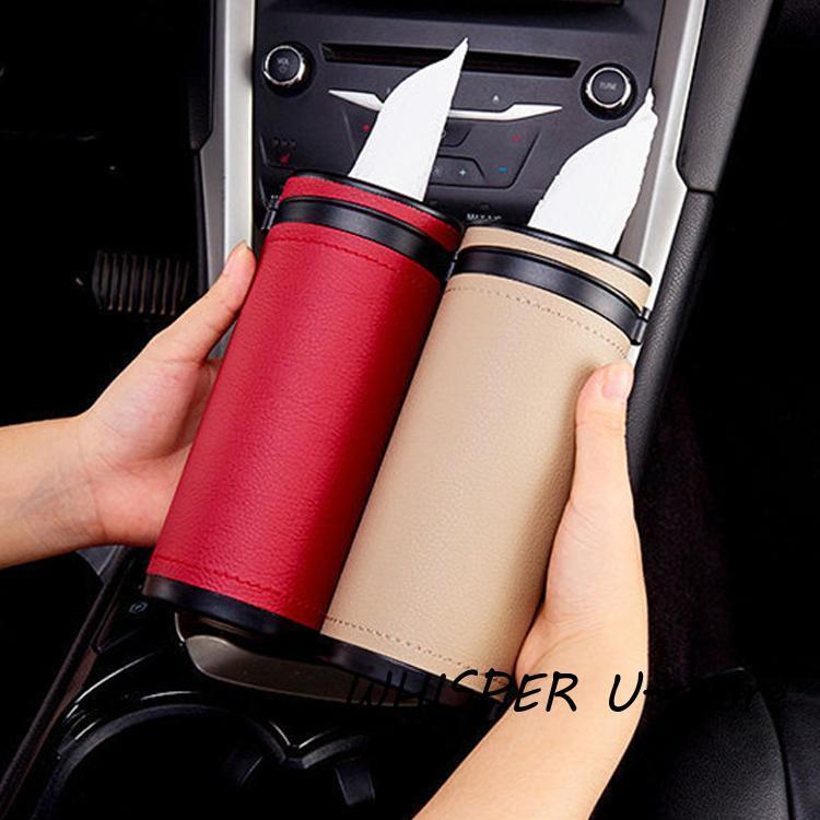 車 ティッシュ　車用ティッシュボックス 車用ティッシュカバー レザー製 ティッシュケース 便利 車用品..