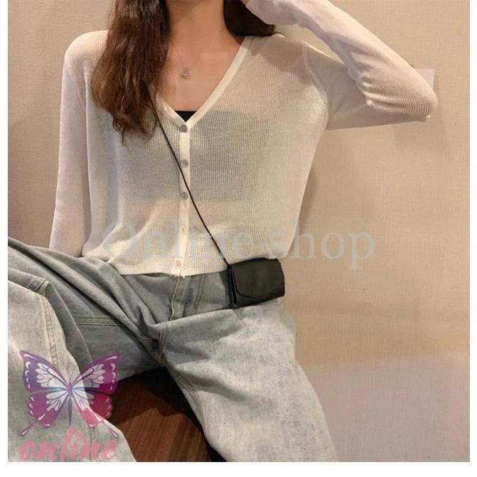 カーディガン 羽織る レディース 薄手 透明 長袖ガウン 薄手シャツ シースルー 春夏 ブラウス Vネック 長袖ガウン 肩掛け 冷房対策 トップス