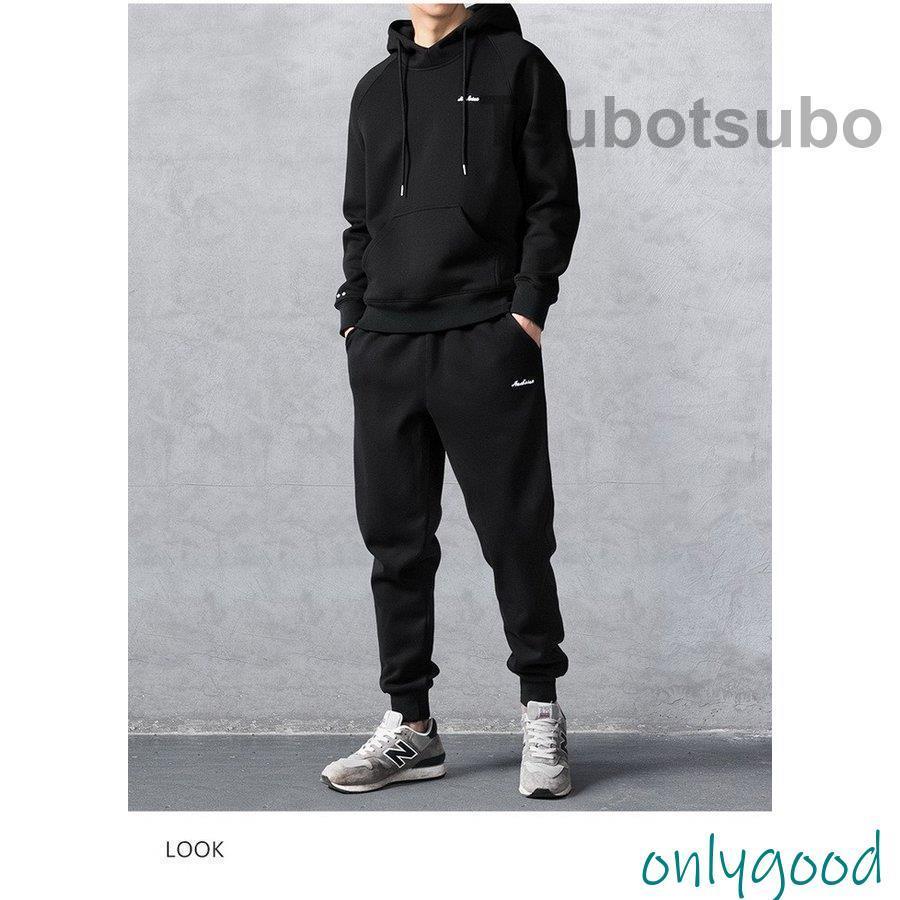セットアップ メンズ スウェット ジャージ ジョガーパンツ パーカー フード付き ジップアップ カジュアル 運動服 部屋着 上下セット