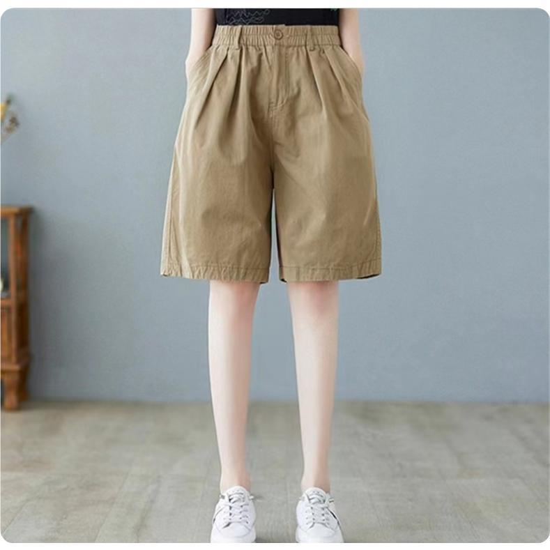 ハーフパンツ レディース スポーツ ショートパンツ カーゴパンツ ハーフ 夏用 水着 体型カバー 無地 ハイウエスト ワイド 着痩せ
