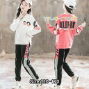 ジャージ 子供服 長袖 パーカー セットアップ キッズ カジュアル 女の子 パンツセット スウェット スポーツウェア ジュニア 春秋