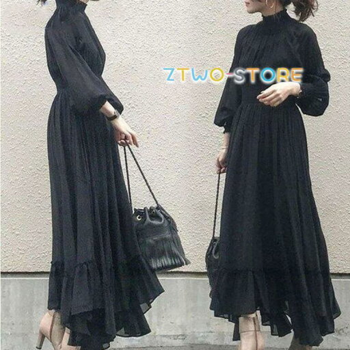 ロングワンピース レディース 春 きれいめ マキシ丈ワンピース 秋 長袖 黒ワンピース 卒業式 フォーマル 結婚式ドレス オシャレ 上品 着痩せ ロングワンピース レディース 春 きれいめ マキシ丈ワンピース 秋 長袖 黒ワンピース 卒業式 フォーマル 結婚式ドレス オシャレ 上品 着痩せ