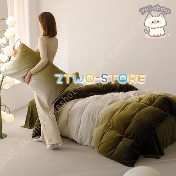 4点セット 3点 寝具カバー 布団カバー マイクロファイバー ふんわり 暖かい 保温性 フランネル 敷きふ..