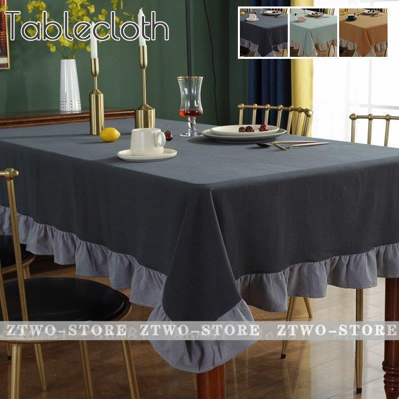 テーブルクロス 北欧 おしゃれ テーブルセッティング 白 リネン 布 正方形 長方形 オーダー