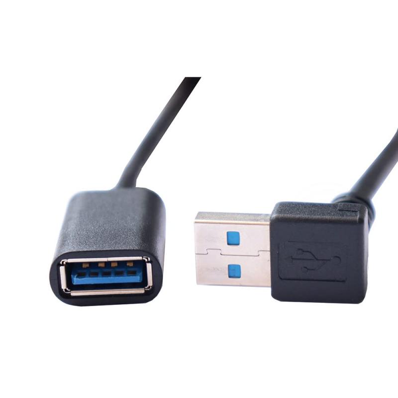 ViViSun【JCT請求書発行可能】USB 3.0 L型 左右90°方向変換ケーブル タイプAオス- タイプAメス 超高速 5Gbpsのデータ転送同期リード USB 3.0 延長ケーブル