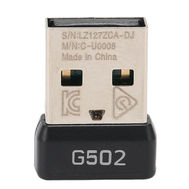 G502 LIGHTSPEED マウス用 USB レシーバー 2.4 GHz ワイヤレス マウス レシーバー デスクトップ PC ラップトップ用のワイヤレス マウス USB レシーバーの交換 プラグ アンド プレイ