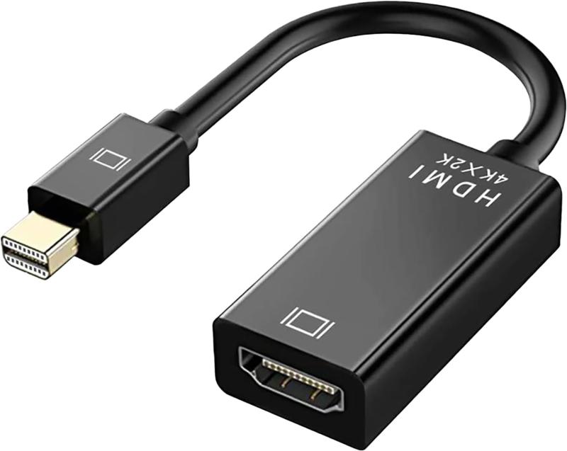 Mini DisplayPort to HDMI 変換 アダプター 【4k@30Hz/相性付き】WERPOWER 金メッキ Thunderbolt to HDMI HDTV 変換 ケーブル TV,ディスプレイ,モニター用 Microsoft Surface Pro, ThinkPad X1などに対応