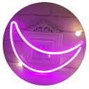 Neon Moon Night Light