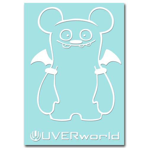 絵柄だけ残る ステッカー M 「UVERworld#2」 白 060W