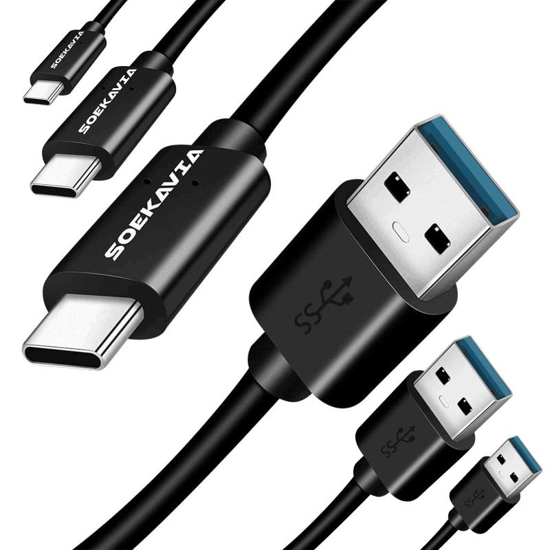 USB Type C ֥ ť֥ SOEKAVIA 1m/2m/ USB-C & USB-A 3.0 ֥ Xperia/Galaxy/LG/iPad Pro MacBook ¾ Android  USB-Cб 3A® 480Mbps®ǡž 1m