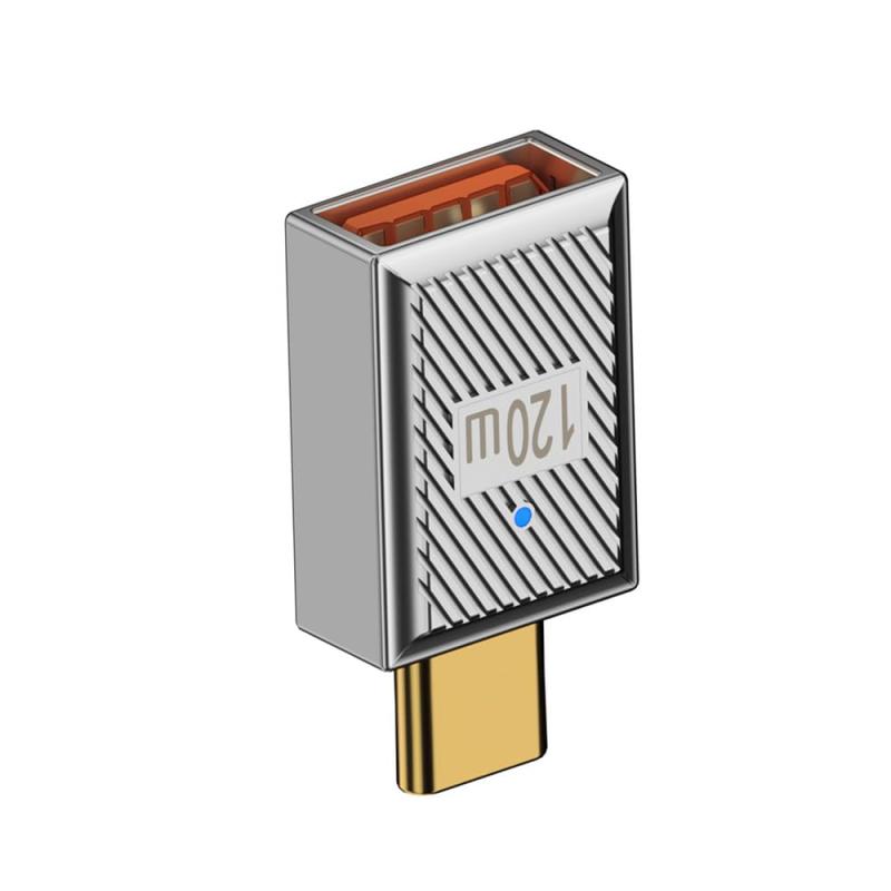 Cablecc 10Gbps データ 120W 電源 USB-C USB 3.1 タイプ C から USB 3.0 A タイプ OTG アダプター 合金シェル メカ サイバーパンク スタイル