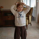 子供服 Tシャツ 長袖 スウェット キュート カジュアル シンプル 通学 通園 ホームウェア 女児 キッズ ウェア
