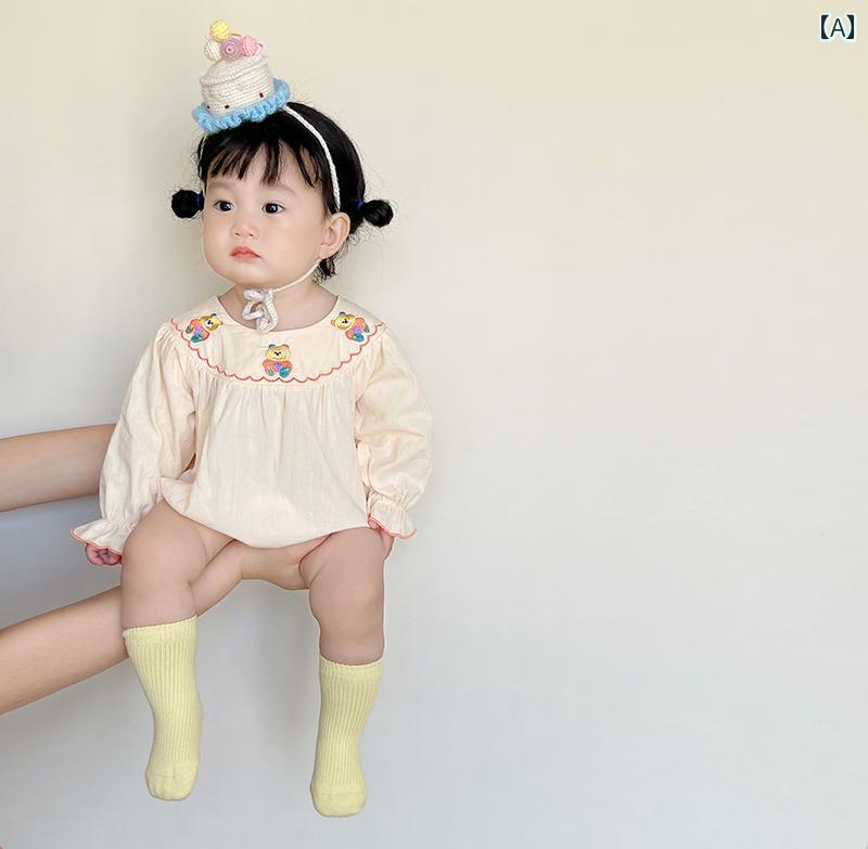 ベビー服 ロンパース オールインワン ジャンプスーツ 暖かい 秋 かわいい キュート ギフト 赤ちゃん 用品