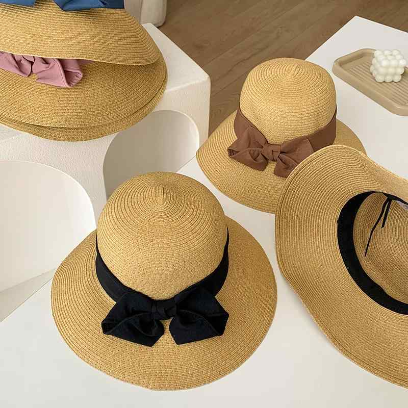 つば 広 麦わら 帽子 レディース 夏 海 ファッション 日焼け防止 フレンチ レトロ 抗 UV レジャー カジュアル