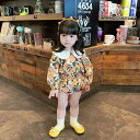 女の子 赤ちゃん 秋 韓国 花柄 トップス パンツ 2 点 セット ベビー スーツ 春 旅行 かわいい