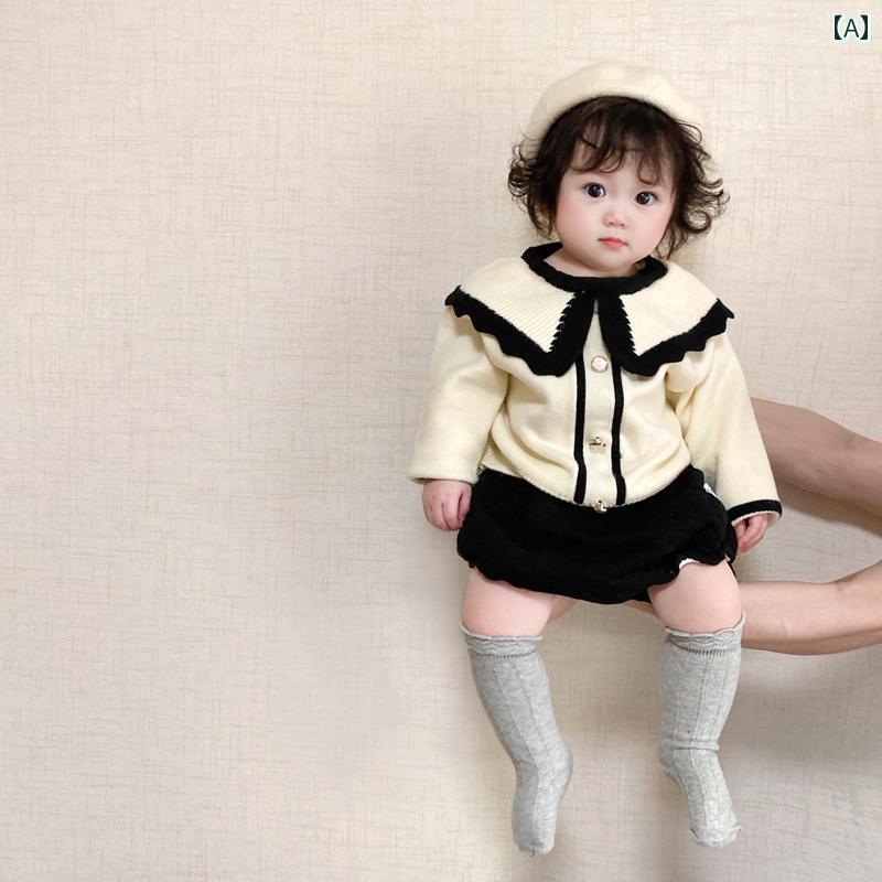 ベビー服 セーター パンツ セットアップ 暖かい 秋 かわいい キュート ホームウェア ギフト 赤ちゃん 幼児 子供服