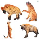 野生動物 生物 世界 フィギュア マングース おもちゃ コレクション プラスチック ハイエナ ミーアキャット おもちゃ 装飾品 キッズ 子供 静的動物