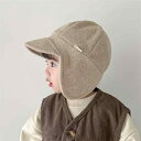 韓国 イン ベビー 耳保護 帽子 1から2歳 秋冬 新生児 防風 サンダー 帽子 暖かい 子供 アヒル 舌 男女兼用