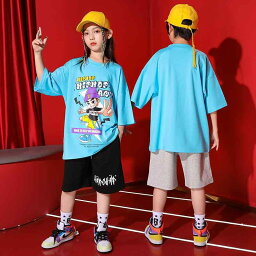 キッズ ストリート ファッション セットアップ 子供服 ヒップ ホップ クール ダンス パフォーマンス 衣装 ユニセックス