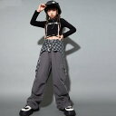 キッズ ストリート ファッション セットアップ 子供服 ヒップ ホップ クール ダンス パフォーマンス カジュアル 衣装 ガールズ 女の子