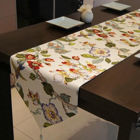 テーブルランナー フラグ インテリア おしゃれ シンプル アメリカン 花柄 ダイニング 装飾 布 キャビネット ボタニカル レトロ
