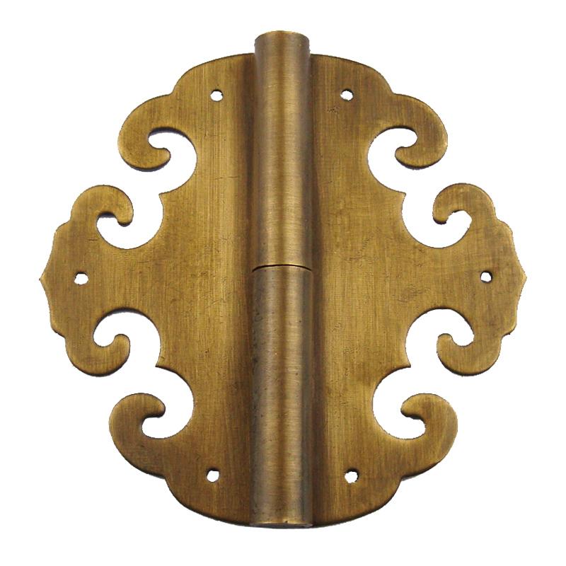蝶番 小さい ヒンジ ハードウェア 4センチメートル レトロ 真鍮 銅 中 具 フェイク アンティーク アクセサリー 木箱 ブロンズ ゴールド チャイナ風 クラシック