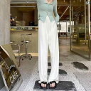 マタニティパンツ レディース 夏 薄手 アウター カジュアル ストレート パンツ 夏 大きいサイズ 冷感 ワイド レッグ 妊婦 ファッション