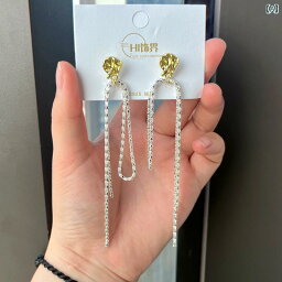 ピアス 925 シルバー ニードル ロング タッセル ピアス 春夏 韓国 レディース ファッション アクセサリー 装飾品 ジュエリー