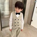 子供服 キッズ スーツ セット 男の子 おしゃれ ドレス 秋冬 結婚式 発表会 イベント コットン レジャー おでかけ ダブルブレスト