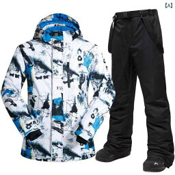 ウィンター用品 スポーツウェア 男性用 スキー スーツ 韓国 厚手 暖かい 防水 旅行 アウター ジャケット パンツ セットアップ メンズ