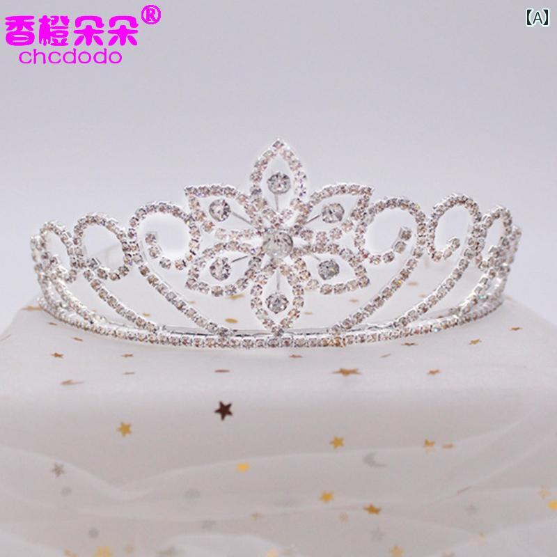 ファッション アクセサリー ティアラ ヘアバンド ジュエリー 誕生日 ヘア カチューシャ 結婚式 女の子 クラウン 雑貨 小物 装飾品 道具 子供用