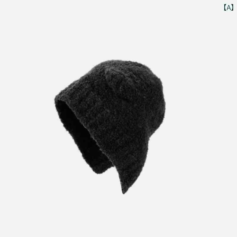 クマ ぬいぐるみ ニット ロシア帽子 女性用 秋冬 暖かい 耳保護 ウール帽子
