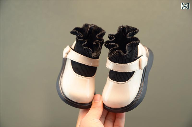 子供靴 ベビー キッズ プリンセス シューズ 女の子 幼児 かわいい 日常生活 イベント 散歩 おしゃれ シンプル ブーツ 赤ちゃん用品