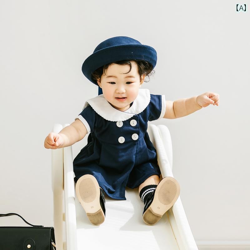 赤ちゃん ベビー フォト ファッション 服 写真 撮影 レトロ スタジオ 衣装 かわいい おしゃれ シンプル 韓国 春夏