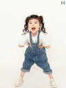 キッズ 子供 フォト ファッション 服 写真 撮影 小道具 レトロ スタジオ 衣装 かわいい おしゃれ デニム