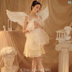 ワンピース おしゃれ かわいい ファッション 写真 スタジオ エルフ 撮影 衣装 レディース 女の子 天使 バレリーナ キャミソール スカート フリーサイズ