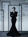 ウェディング セット ドレス レディース おしゃれ シンプル 写真 スタジオ 衣類 屋内 撮影 チャイナ風 黒 フィッシュテール フォト フリーサイズ ブラック