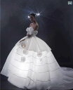 ウェディングドレス 結婚式 ブライダル パーティ おしゃれ ファッション 写真 スタジオ 美しい チュチュ スカート フラワー プリンセス フリーサイズ