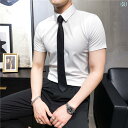 Yシャツ 半袖 メンズ 大人 ビジネス オフィス カジュアル ブリティッシュ スタイリッシュ 紳士 ファッション 韓国
