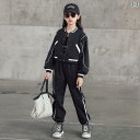 楽天ズボラ美子供服 女の子 ジャケット スウェット ジャージ セットアップ 秋冬 セットアップ 暖かい カジュアル 通学 スポーツ ダンス アウトドア リラックスウエア 春秋