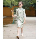 チャイナ ドレス かわいい 子供服 女の子 プリンセス チャイナ風 ドレス ファッション オールシーズン ミディアム スカート レトロ