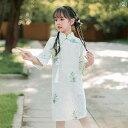 チャイナ ドレス かわいい 子供服 女の子 プリンセス チャイナ風 ドレス ファッション オールシーズン レトロ 衣装 ミディアム スカート