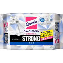 クイックルワイパー 立体吸着ウエットシート ストロング 香りが残らないタイプ 24枚入