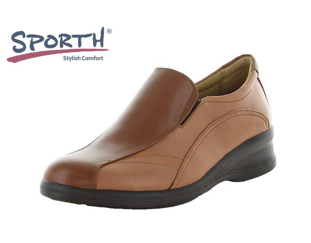 スポルス コンフォートシューズ SPS7033 カラー ブラウンコンビ アッパー 本皮 ソール 合成底 備考 ファスナー ヒール 高さ約3.5cm 定価 12100円（税込み） 「ムーンスター スポルス」の履き心地にこだわったレディースコン...