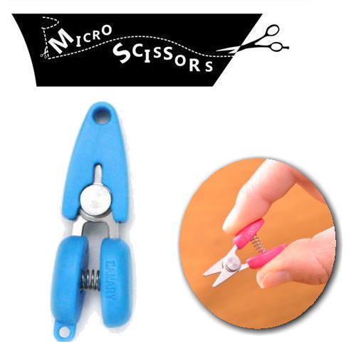 【クラフト・持ち運び用】マイクロシザーズ（Micro Scissors)＝ブルー＝