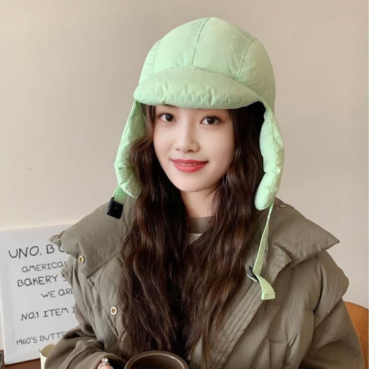 フライトキャップ アビエイターキャップ 防水 暖かい 中綿 キルティング 耳当て付き 帽子 中綿キャップ..