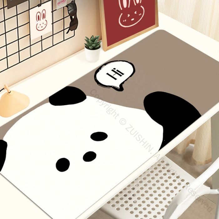 デスクマット マウスパッド パソコンマット マウス対応 パンダ柄 テーブルマット 滑り止め 防水 かわい..