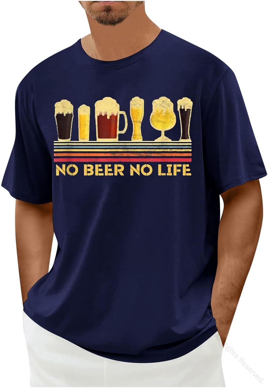 おもしろtシャツ メンズ 半袖 ビール 酒 飲み会 ネタ tシャツ ゆったり クルーネック 人気 カットソー ..