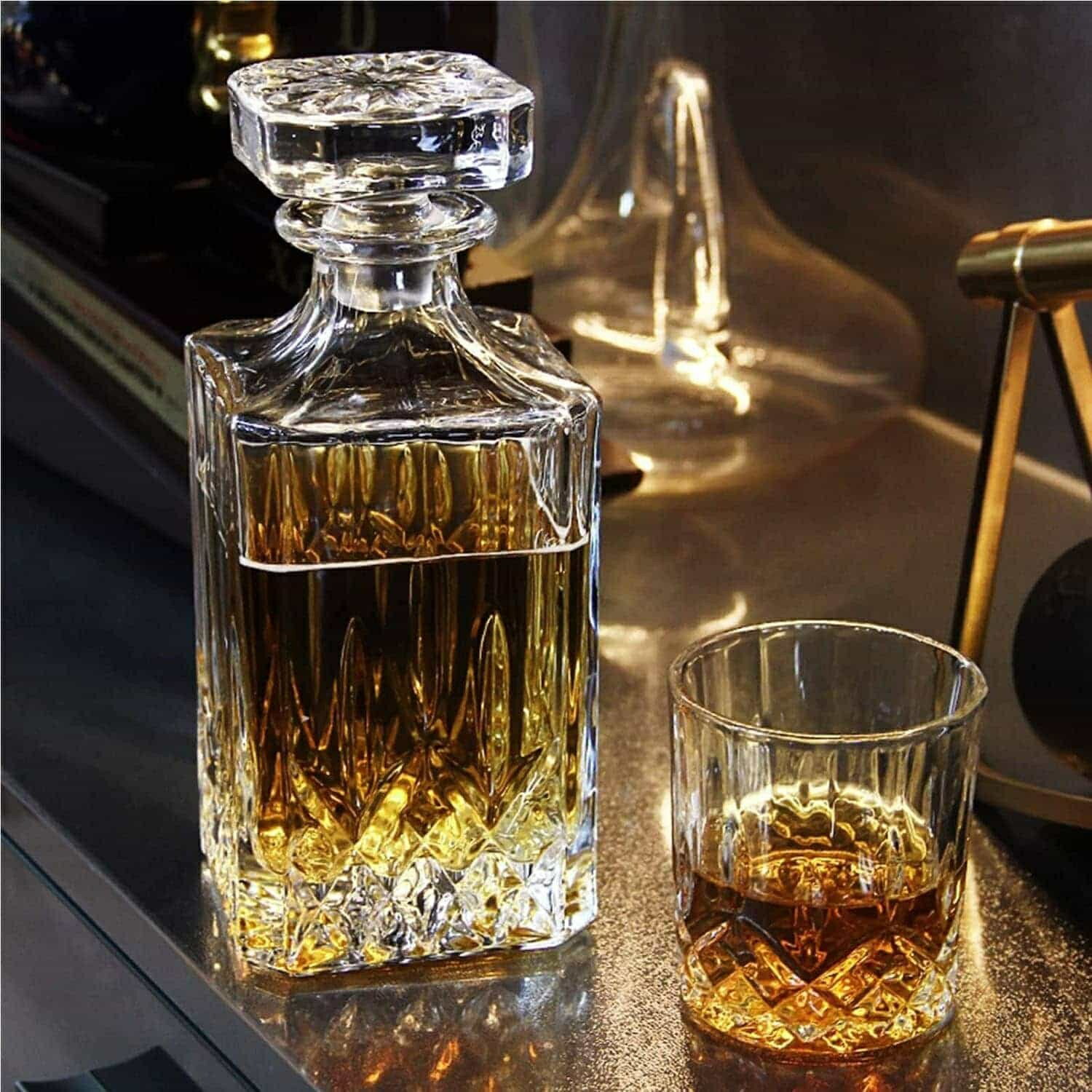 5点セット デカンタセット ノン鉛ウイスキーデキャンタ ギフト プレゼント 誕生日 クリスマス お祝い ..