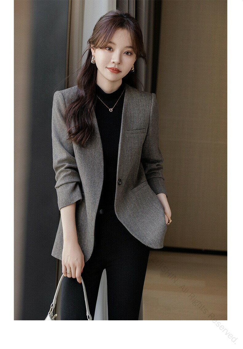 テーラードジャケット レディース スーツ ジャケット 春冬用 長袖 ミディアム丈 コート アウター 通勤 オフィス カジュアル 上品 面接 OL ブレザー フォ...